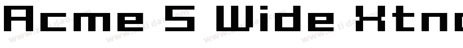 Acme 5 Wide Xtnd字体转换